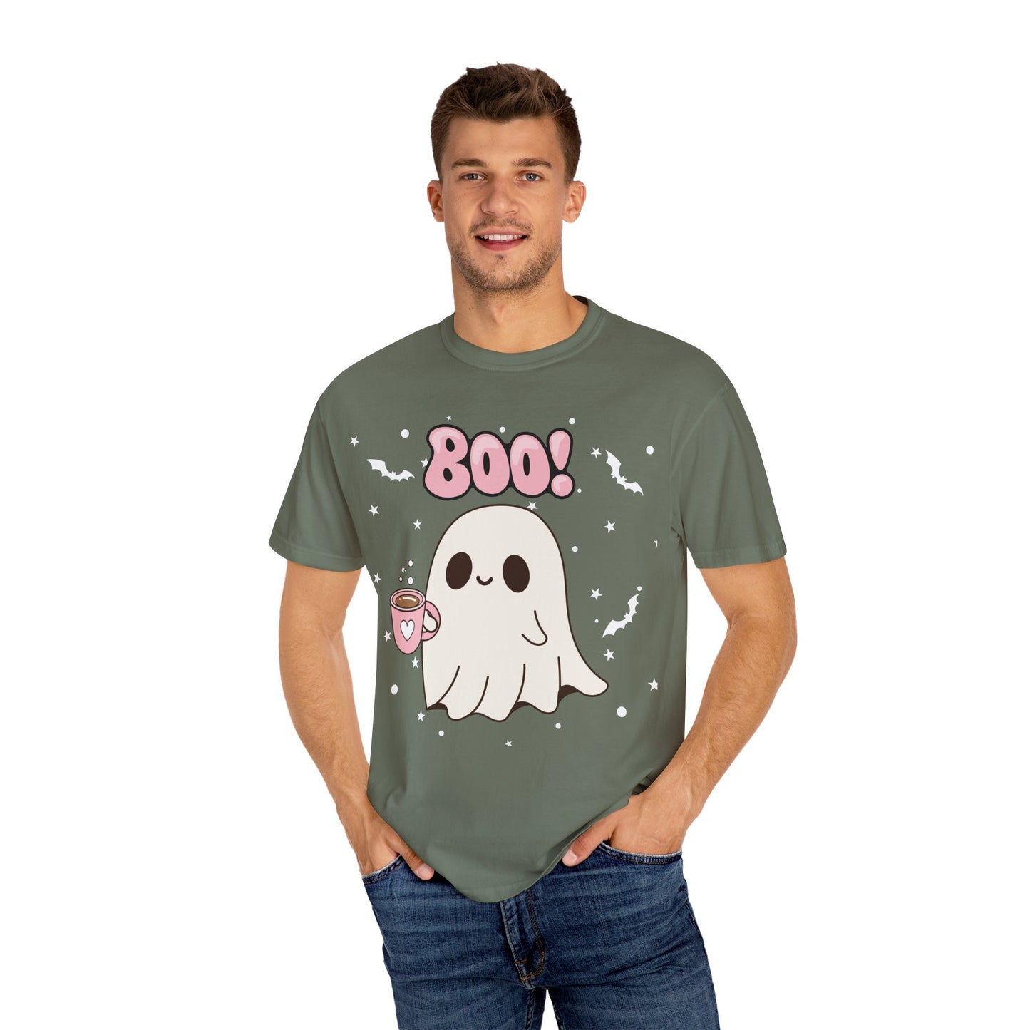 BOO Ghost Tee - Unisex Garment-Dyed T-shirt