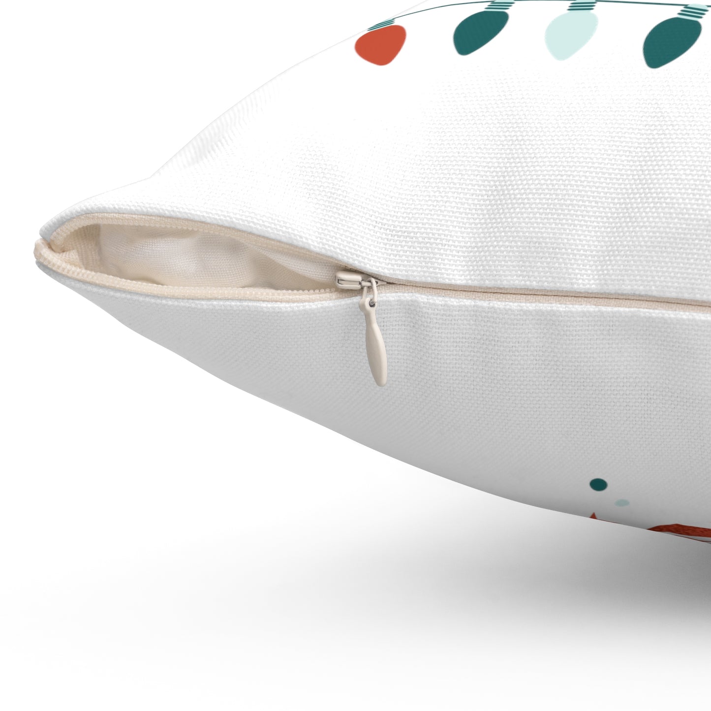 To Be Jolly Printed Spun Polyester Sqaure Pillow Case