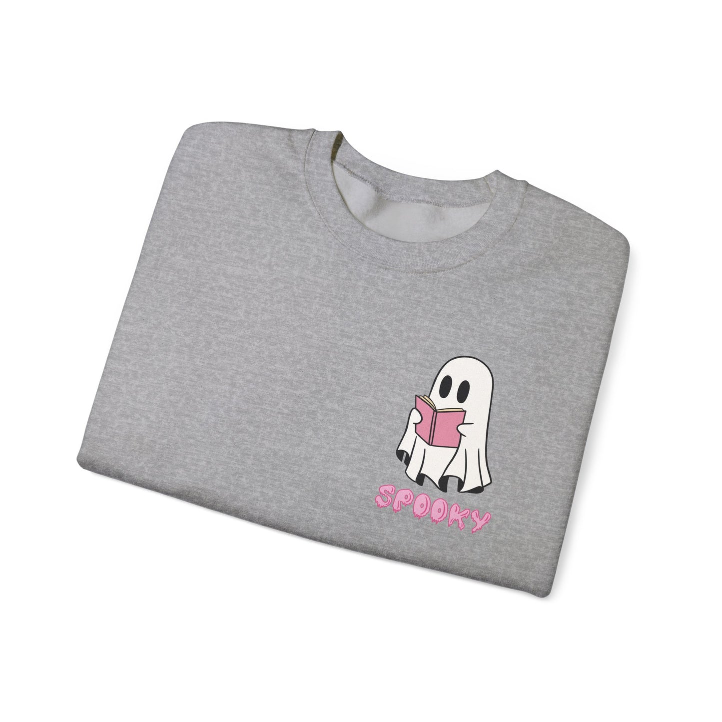 Spooky Bookworm Ghost Sweatshirt – Cozy Halloween Reads