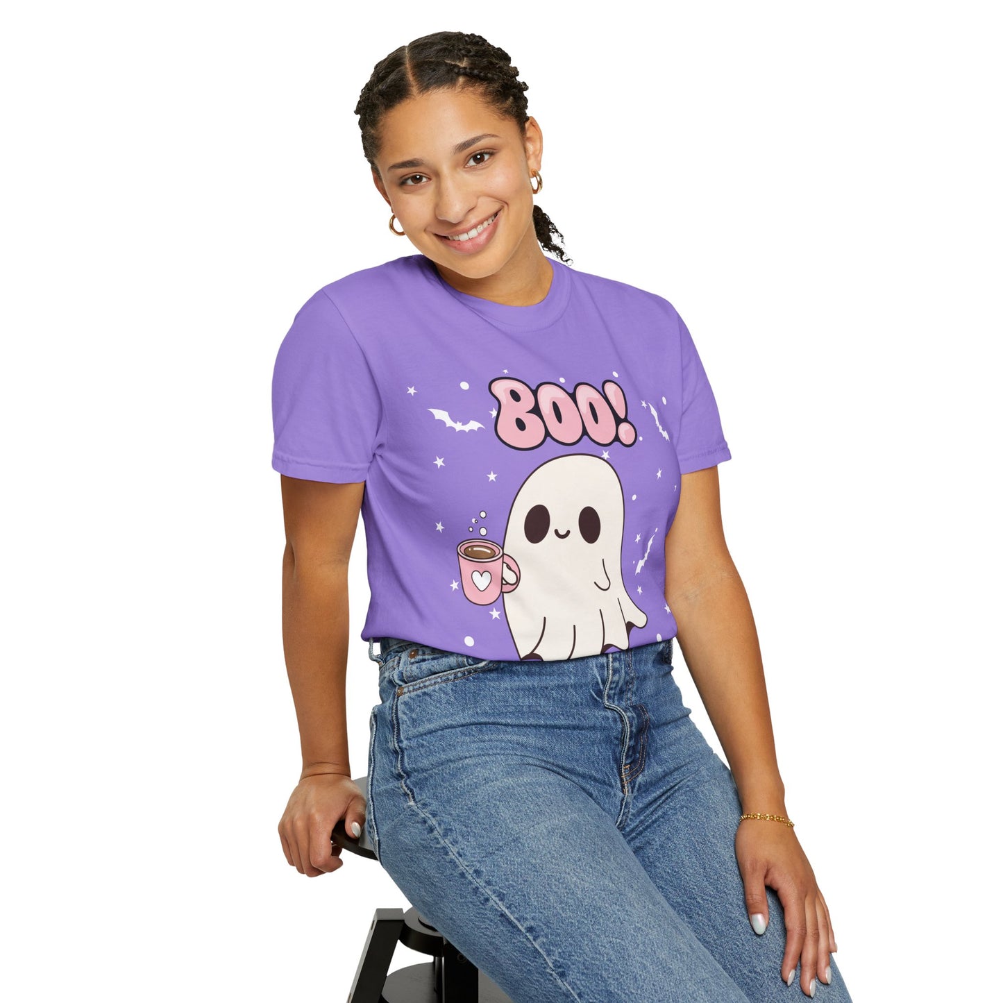 BOO Ghost Tee - Unisex Garment-Dyed T-shirt