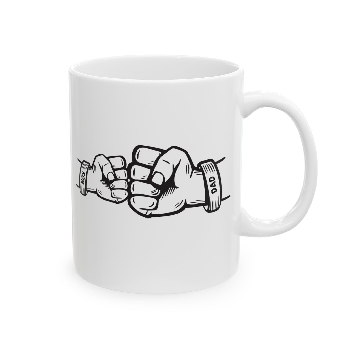 Dad with Child Fiest Ceramic Mug, (11oz, 15oz) for Father