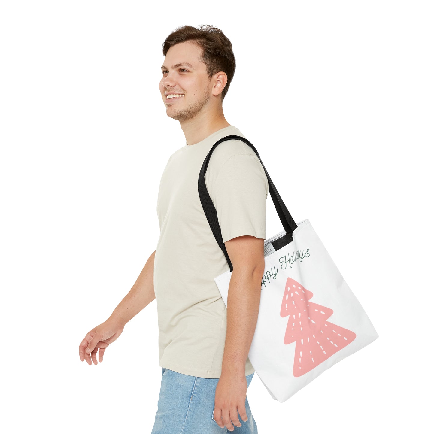 Hapopy Holidays Printed Festival Tote Bags