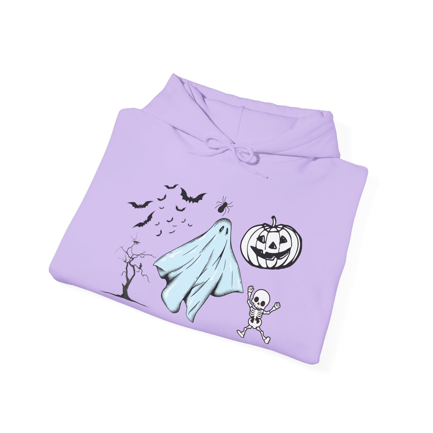 Cartoon Ghost Halloween Hoodie – Fun & Cozy Spooky Sweatshirt for Fall