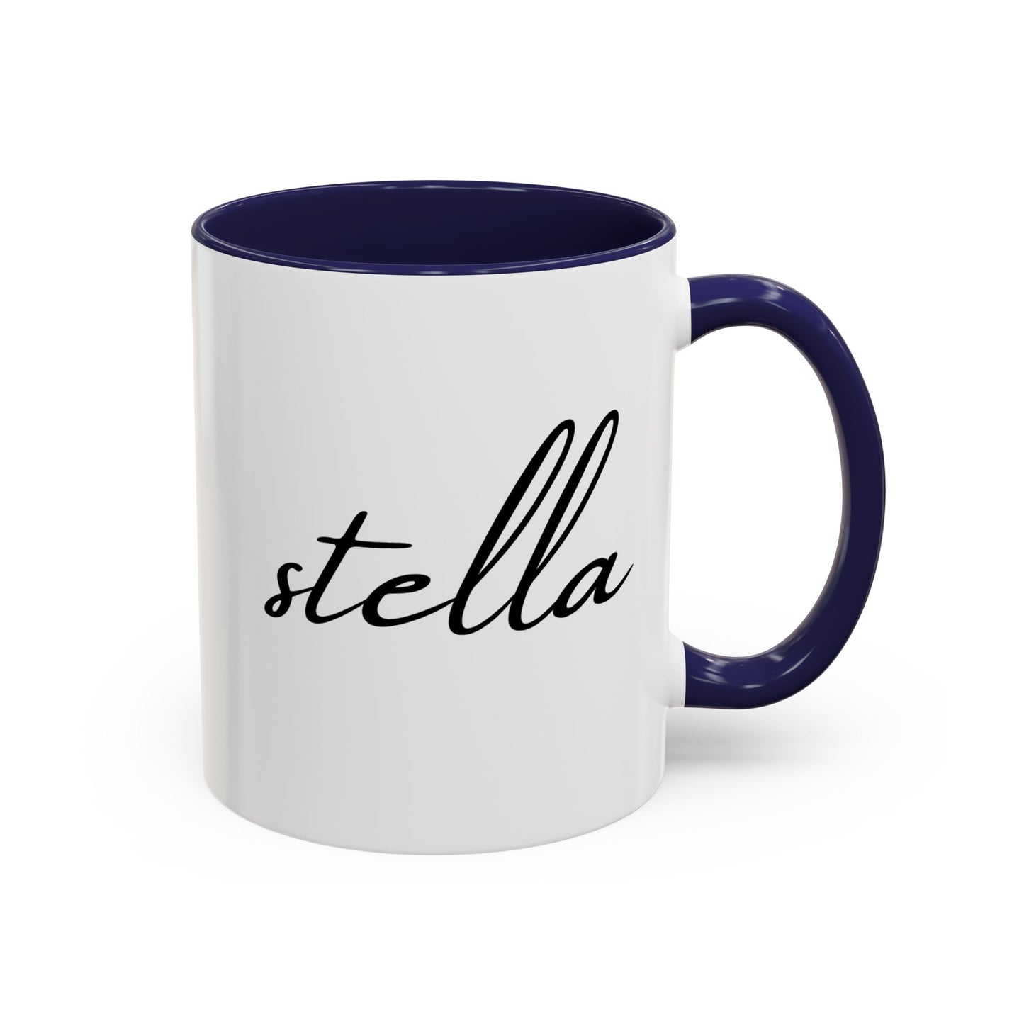 Custom Name Accent Coffee Mug – Personalized 11oz Ceramic Mug