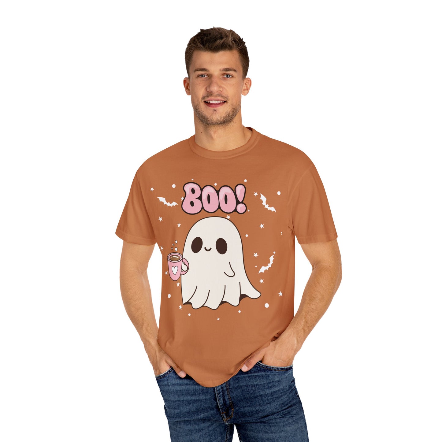 BOO Ghost Tee - Unisex Garment-Dyed T-shirt