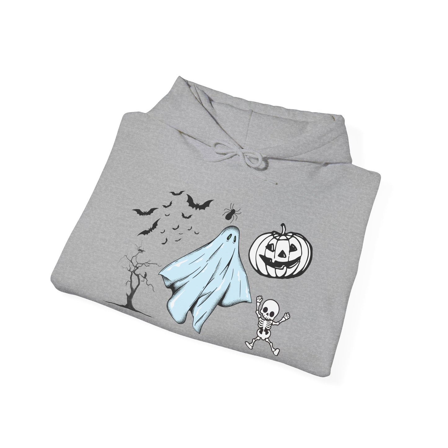 Cartoon Ghost Halloween Hoodie – Fun & Cozy Spooky Sweatshirt for Fall