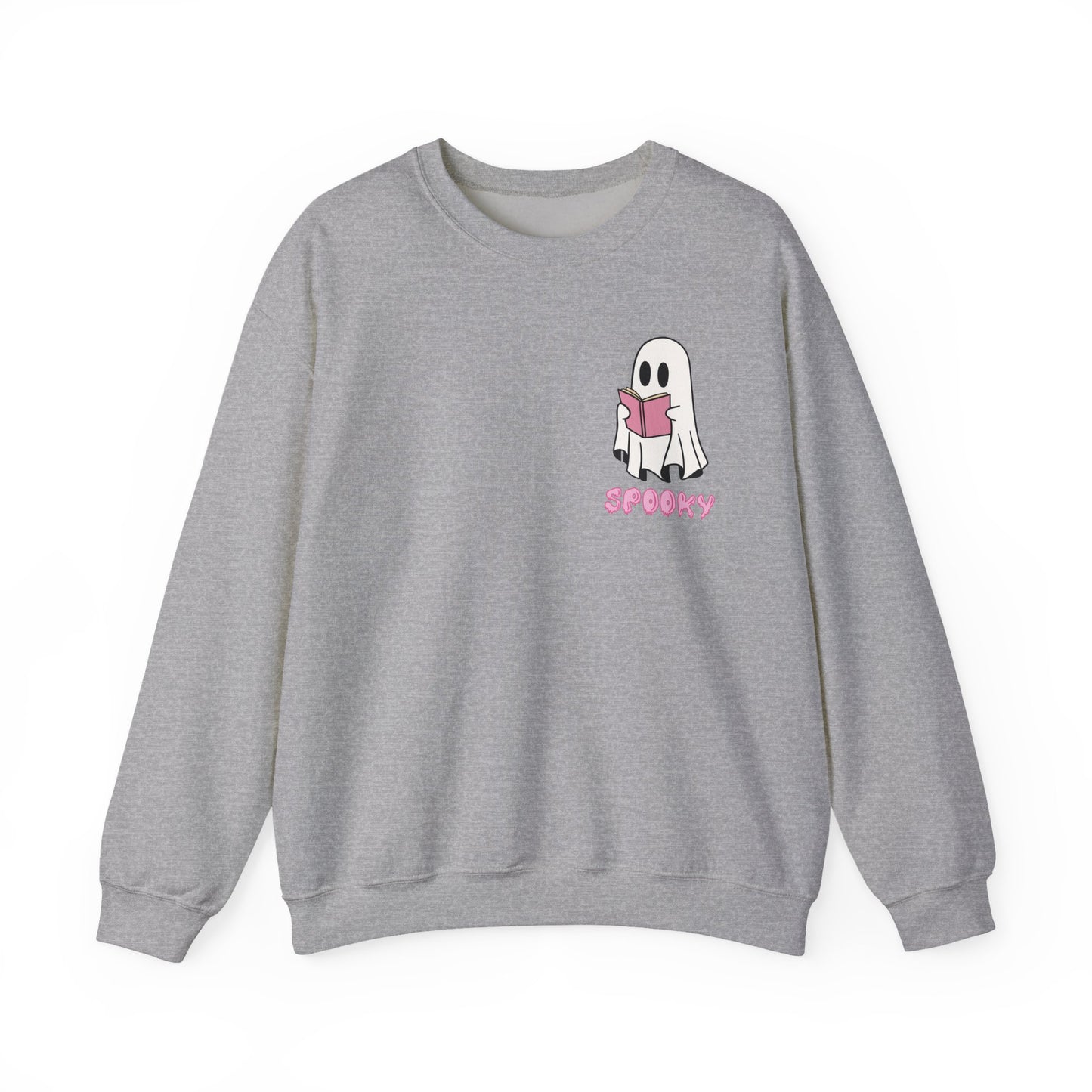 Spooky Bookworm Ghost Sweatshirt – Cozy Halloween Reads