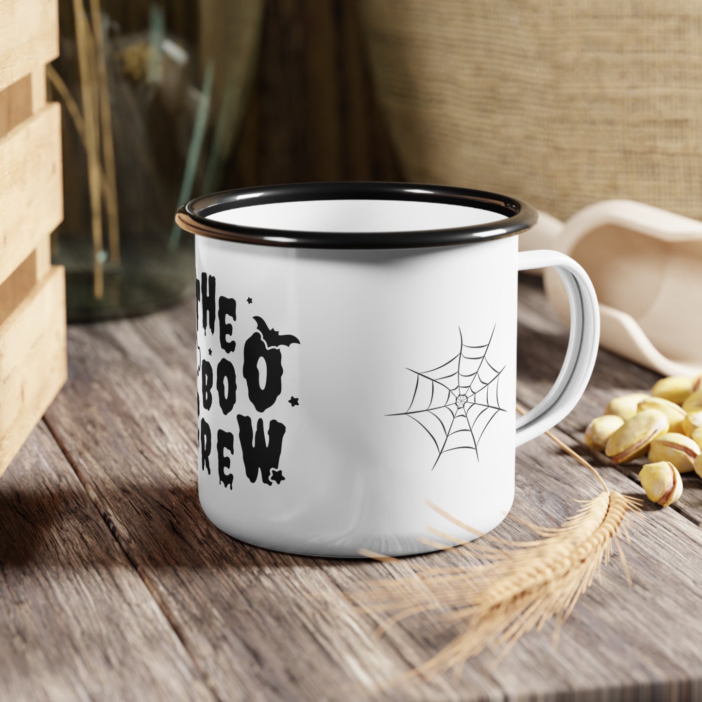 The Boo Crew Enamel Camp Cup – Whimsical Halloween Ghost Design