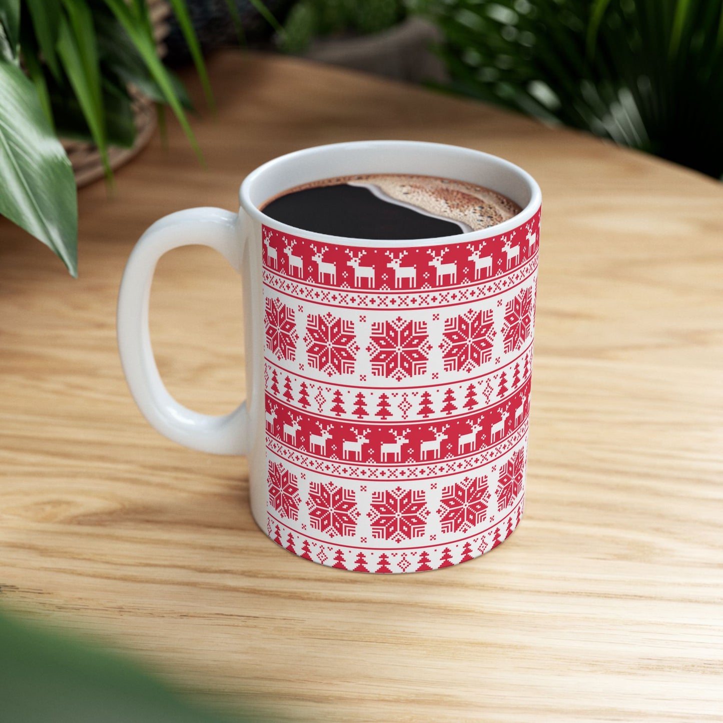 Christmas Ceramic Mug 11oz – Festive Holiday Coffee Cup