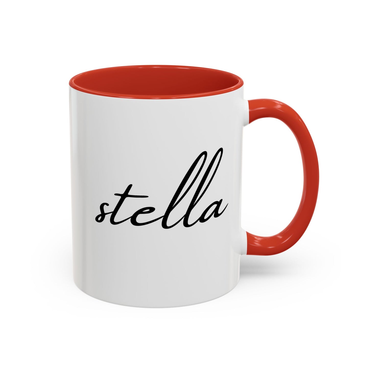 Custom Name Accent Coffee Mug – Personalized 11oz Ceramic Mug