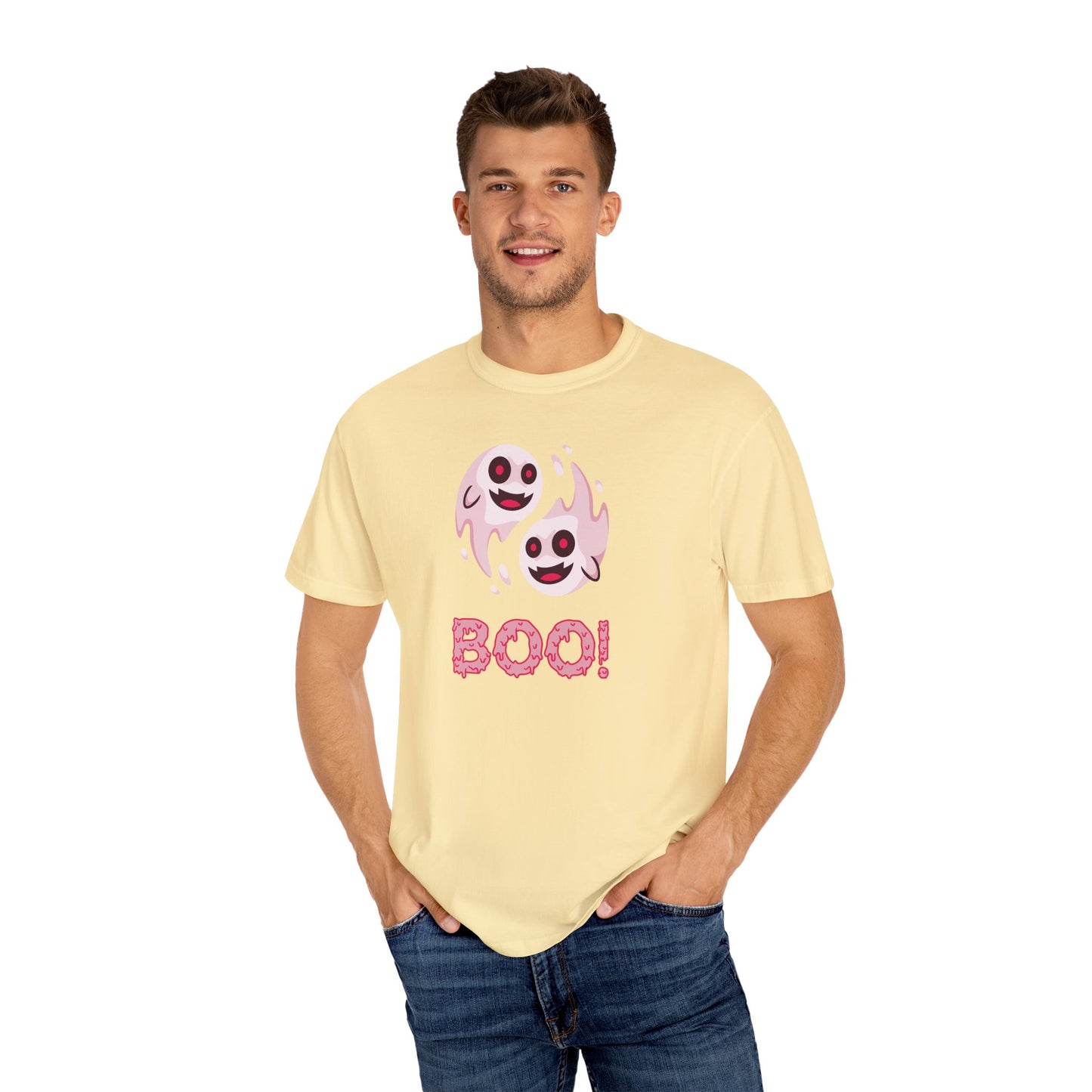 BOO! Double Ghost Tee – Pink Eyed Fright Delight tshirt