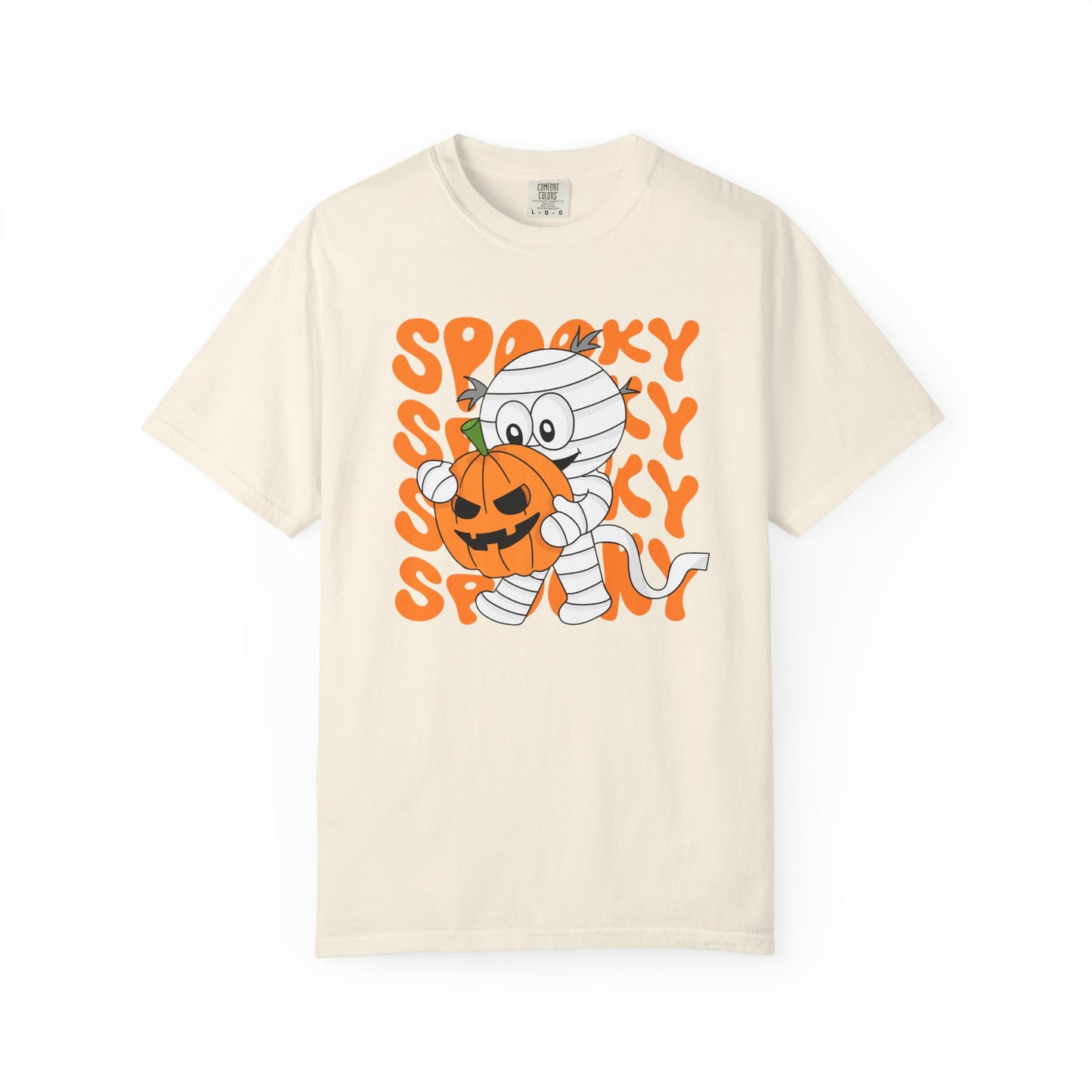 Wrapped & Ready Tee – Mummy Mischief with Pumpkin POP
