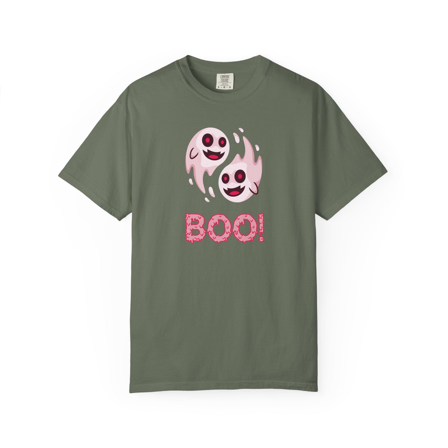 BOO! Double Ghost Tee – Pink Eyed Fright Delight tshirt