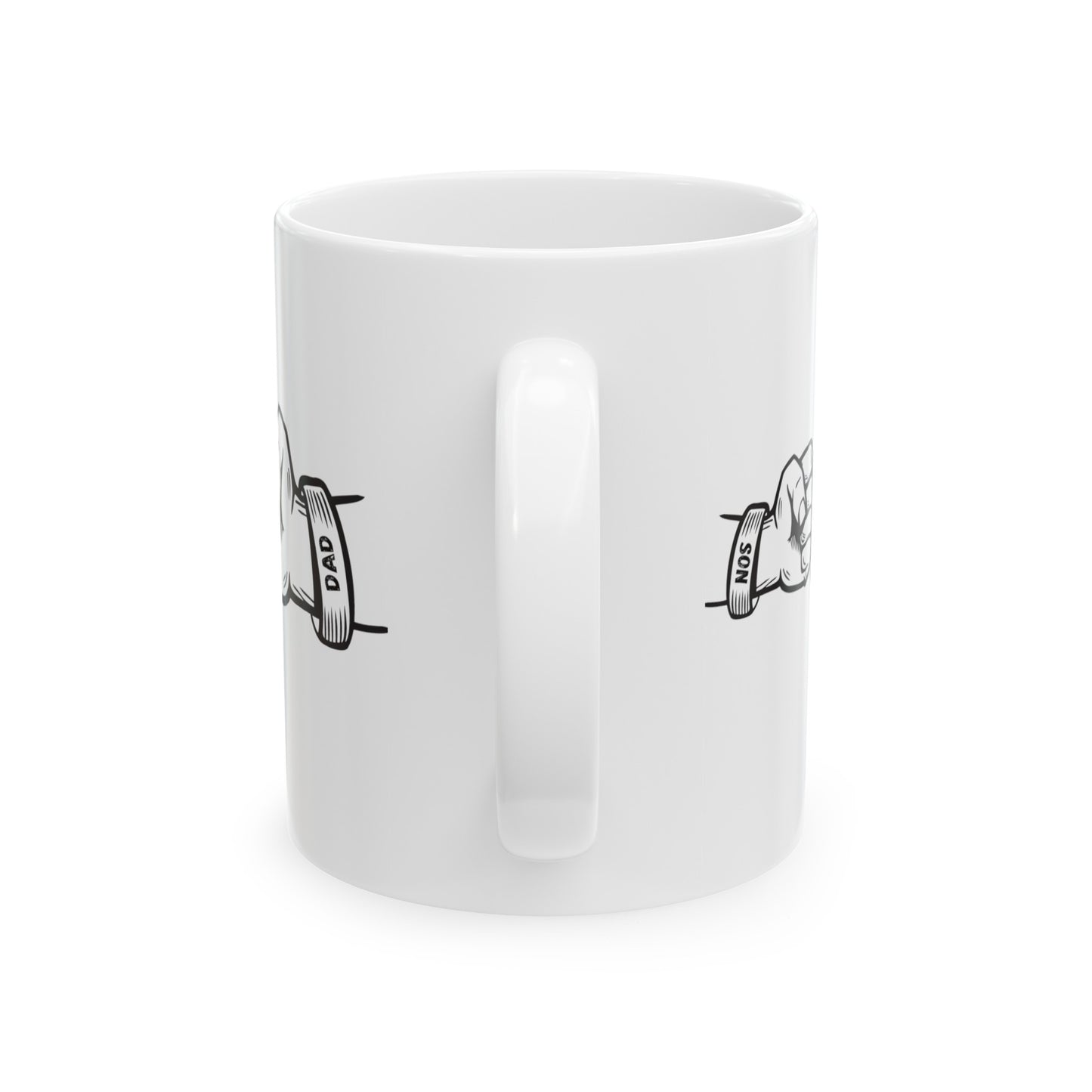 Dad with Child Fiest Ceramic Mug, (11oz, 15oz) for Father