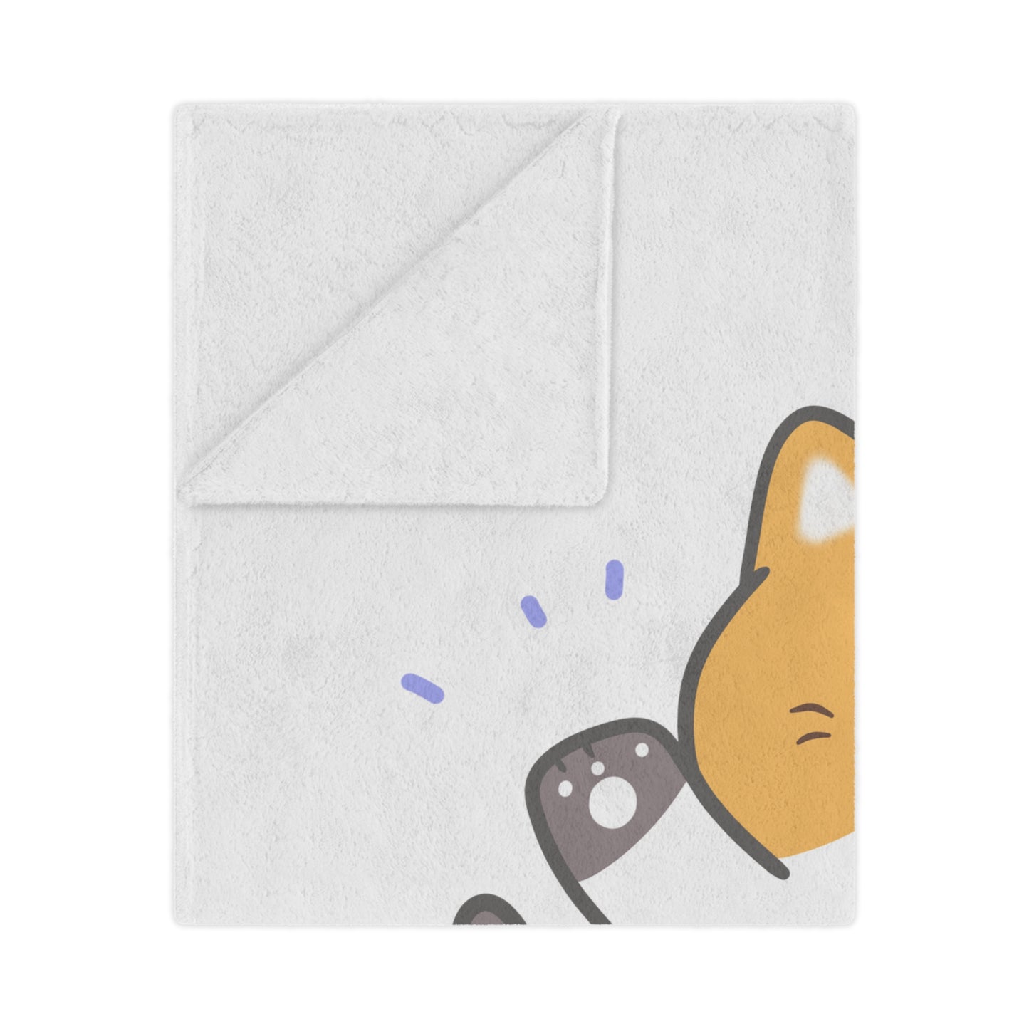 Happy Valentine Day Velveteen Minky Blanket