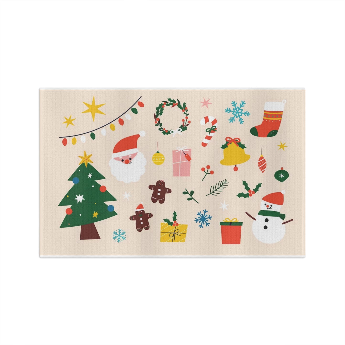 Christmas Soft Micro-Polyester Kitchen Tea Towel