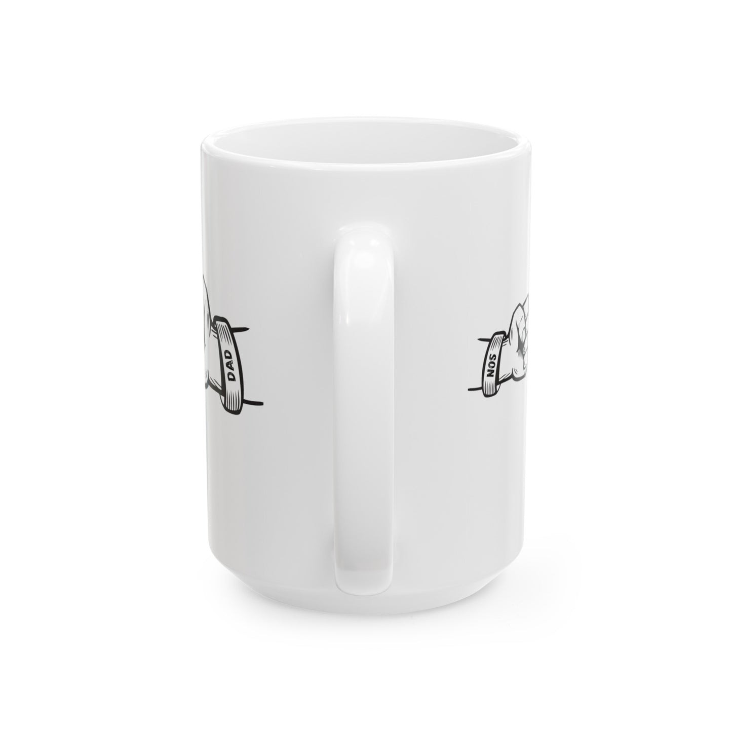 Dad with Child Fiest Ceramic Mug, (11oz, 15oz) for Father