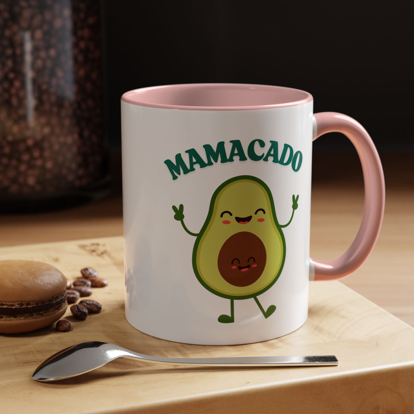 Mamacado Funny Avocado Mug – Cute New Mom Gift, Baby Announcement, Mother's Day Present, New Mama Reveal Cup