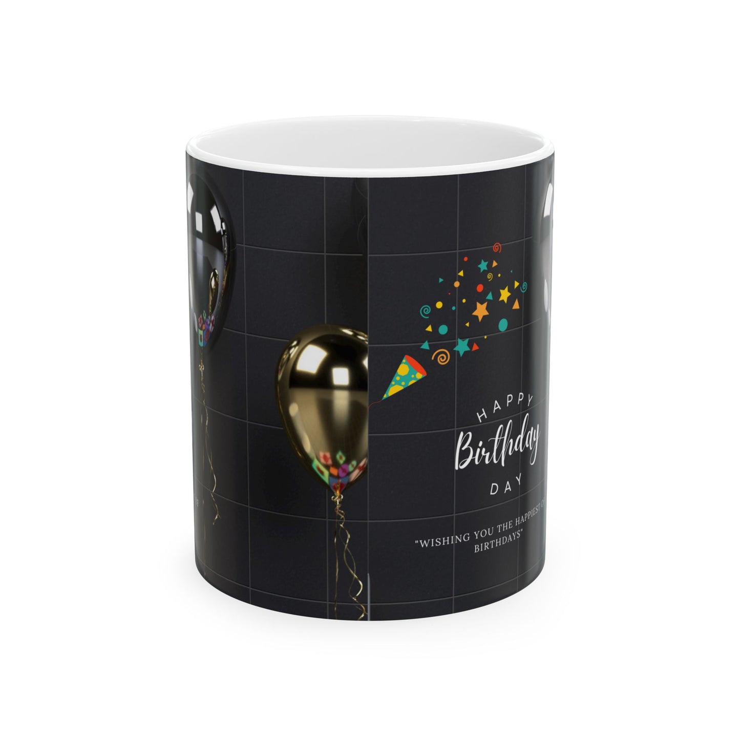 Happy Birthday Mugs, Birthday Gift Ceramic Mugs, 11 oz