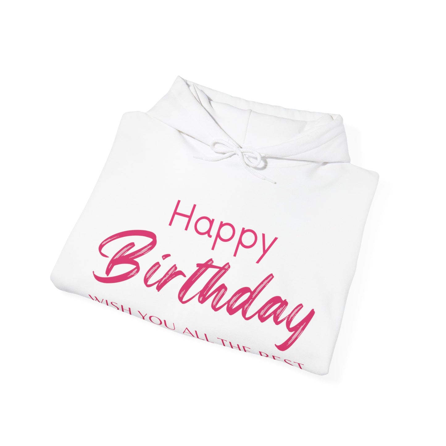 Happy Birthday Printed Unisex Heavy Blend™ Hooded Sweatshirt