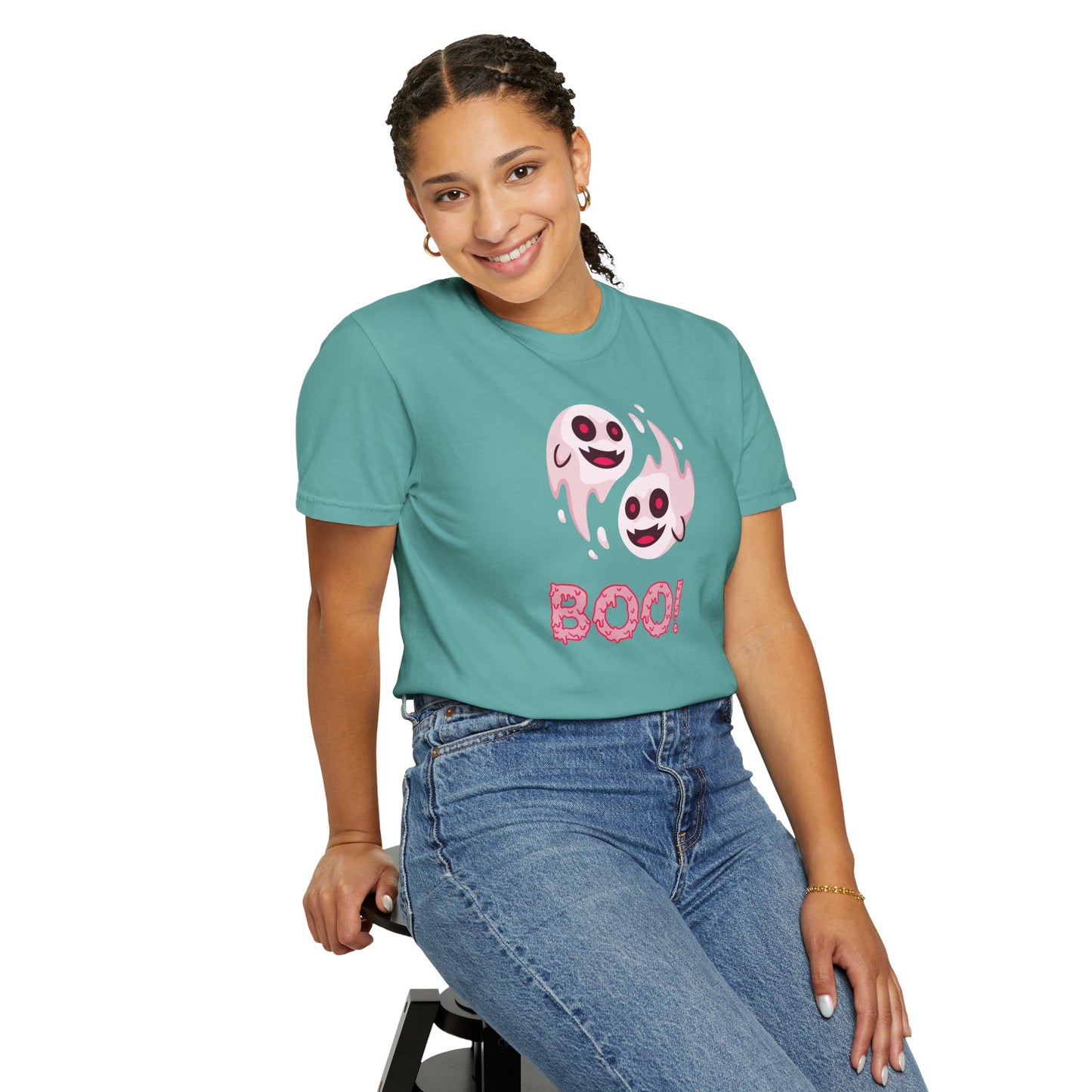 BOO! Double Ghost Tee – Pink Eyed Fright Delight tshirt