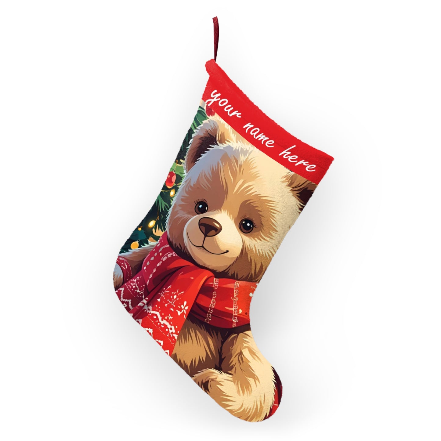 Custom Christmas Stocking ā Add a Name for Festive Fun