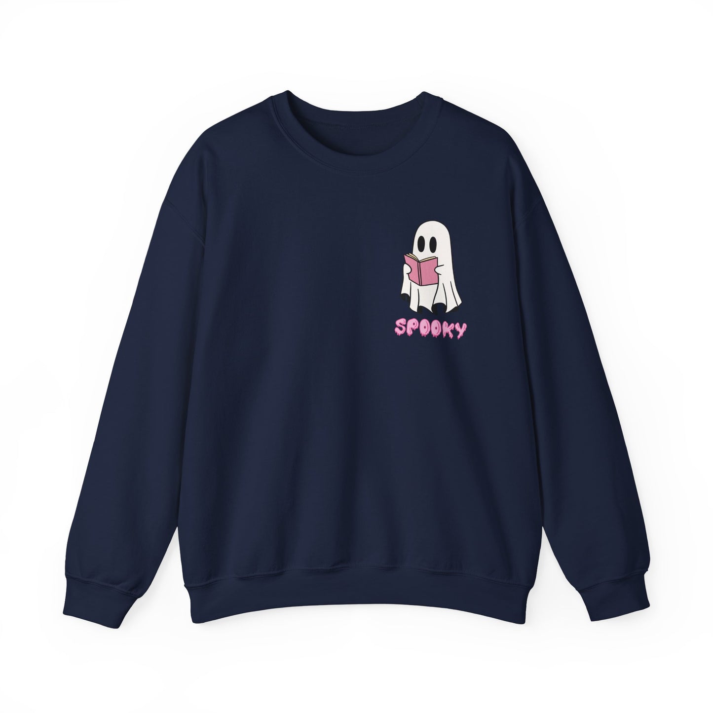 Spooky Bookworm Ghost Sweatshirt – Cozy Halloween Reads