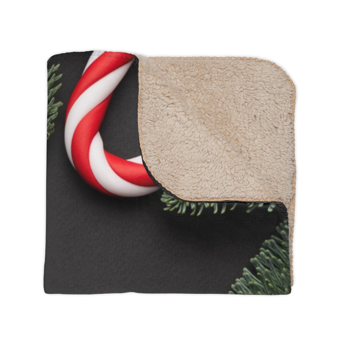We Wish You Merry Christmas Printed Sherpa Blanket