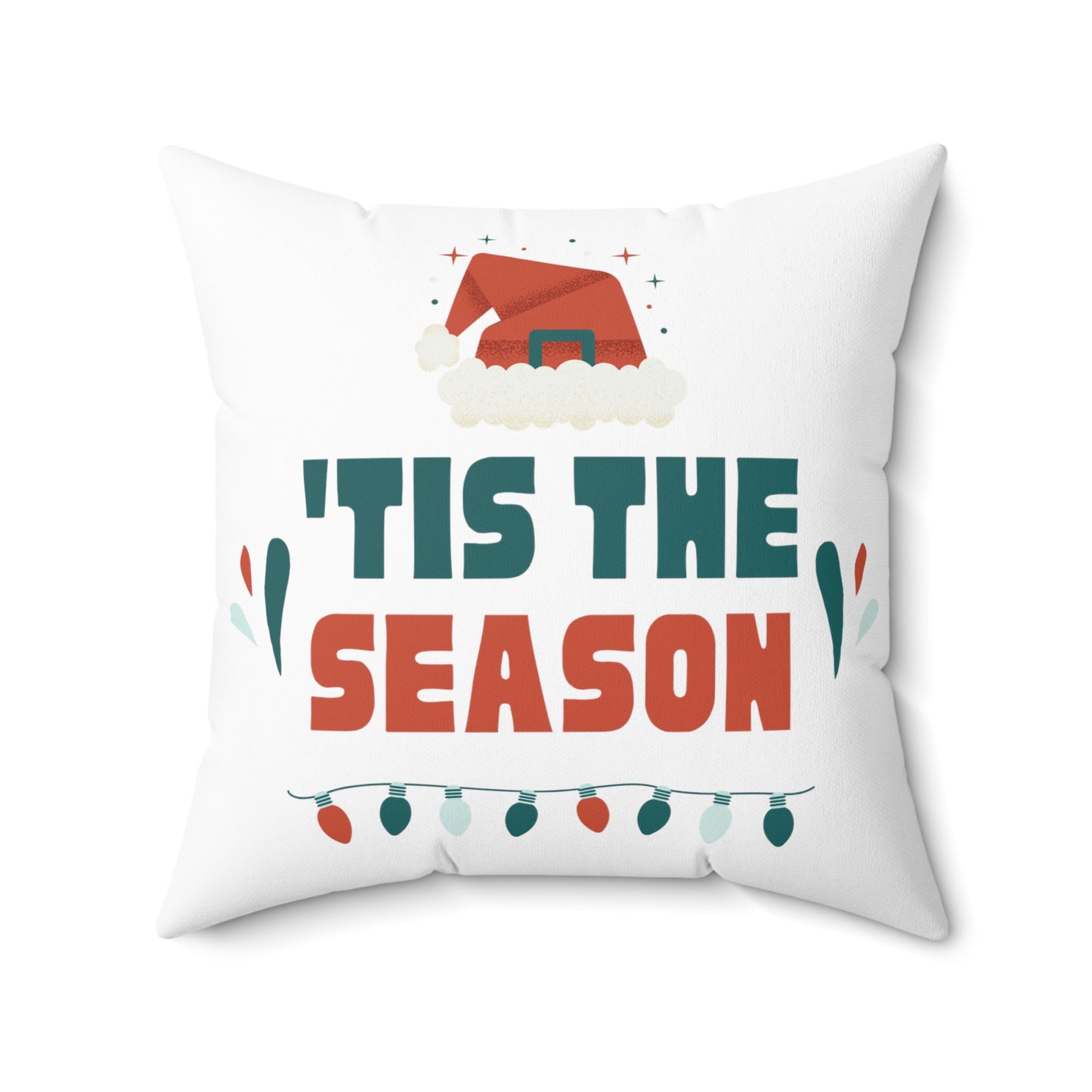 To Be Jolly Printed Spun Polyester Sqaure Pillow Case