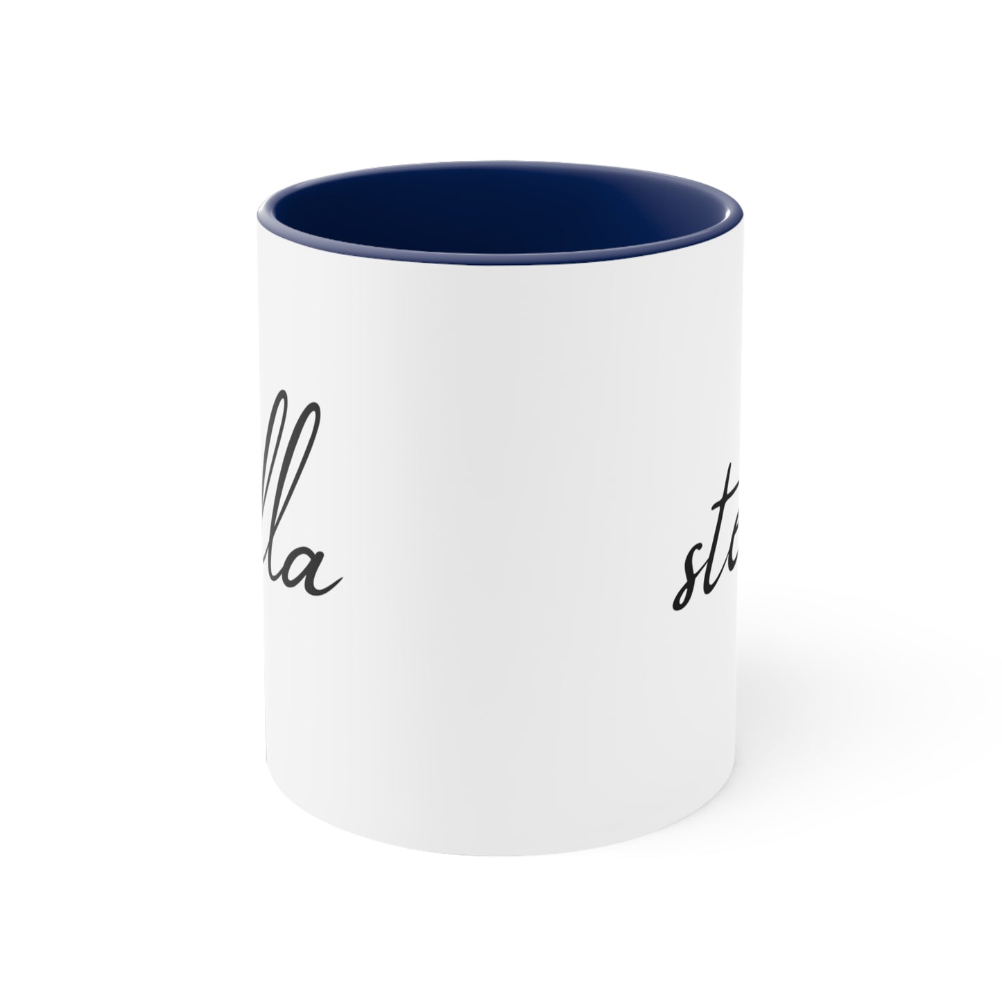 Stella Printed Custom Name Accent Coffee Mug, 11oz, Gift for Her