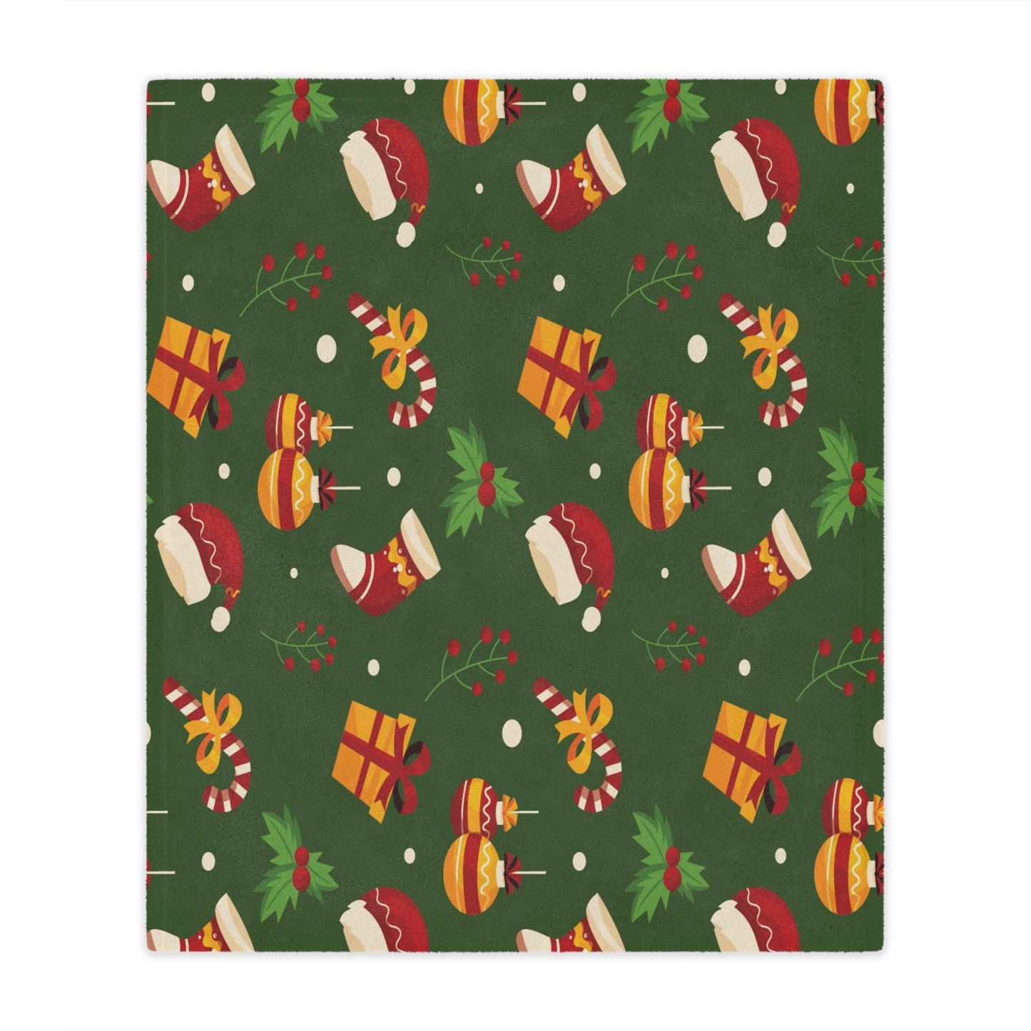 Dark Blue Christmas Minky Blanket