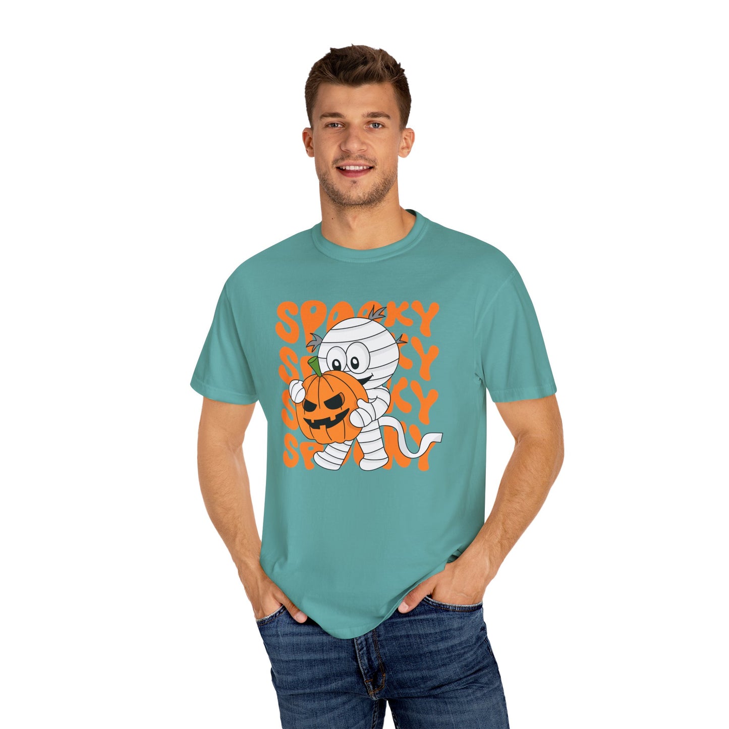 Wrapped & Ready Tee – Mummy Mischief with Pumpkin POP