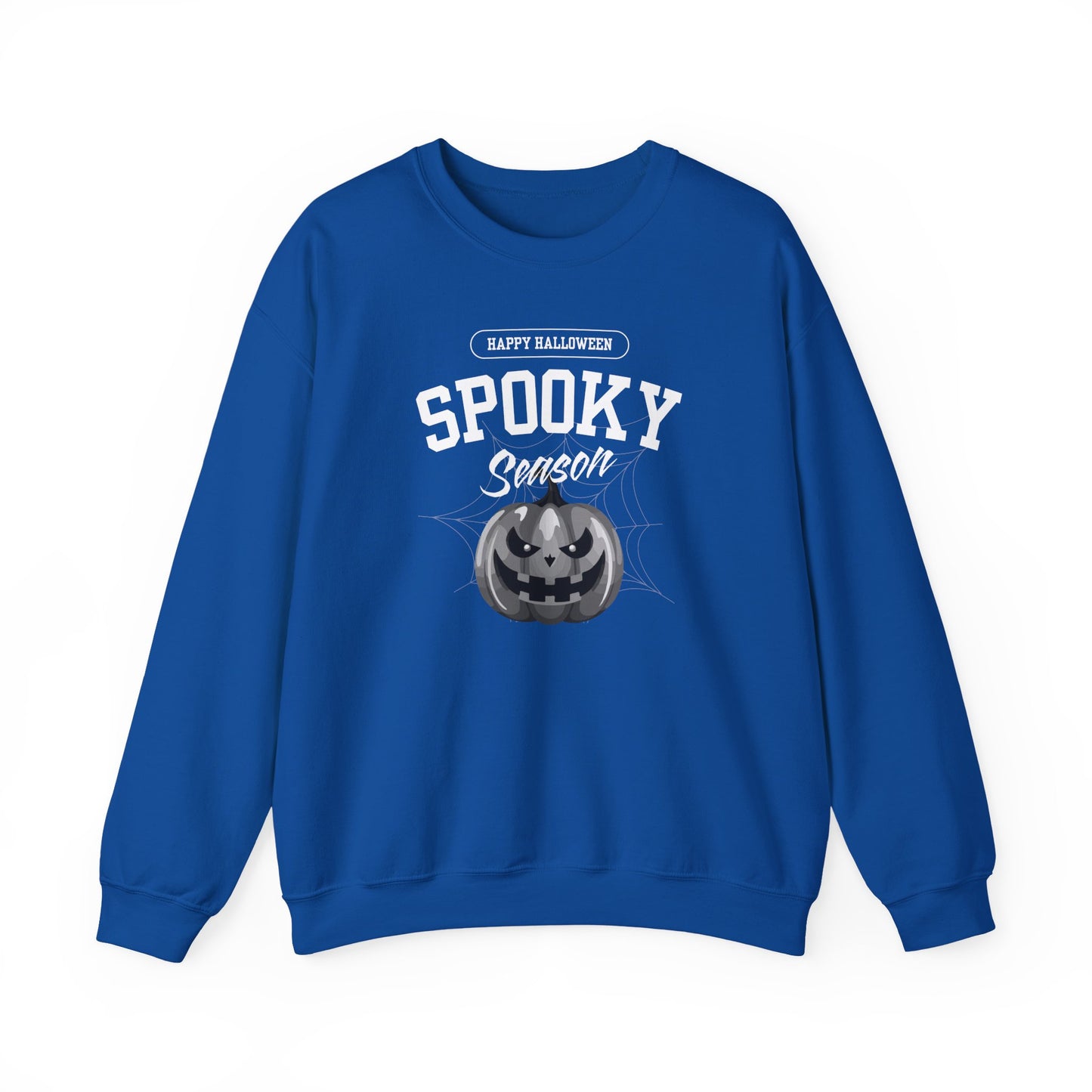 Spooky Season Halloween Sweatshirt – Creepy Cute Pumpkin Graphic Pullover for Fall