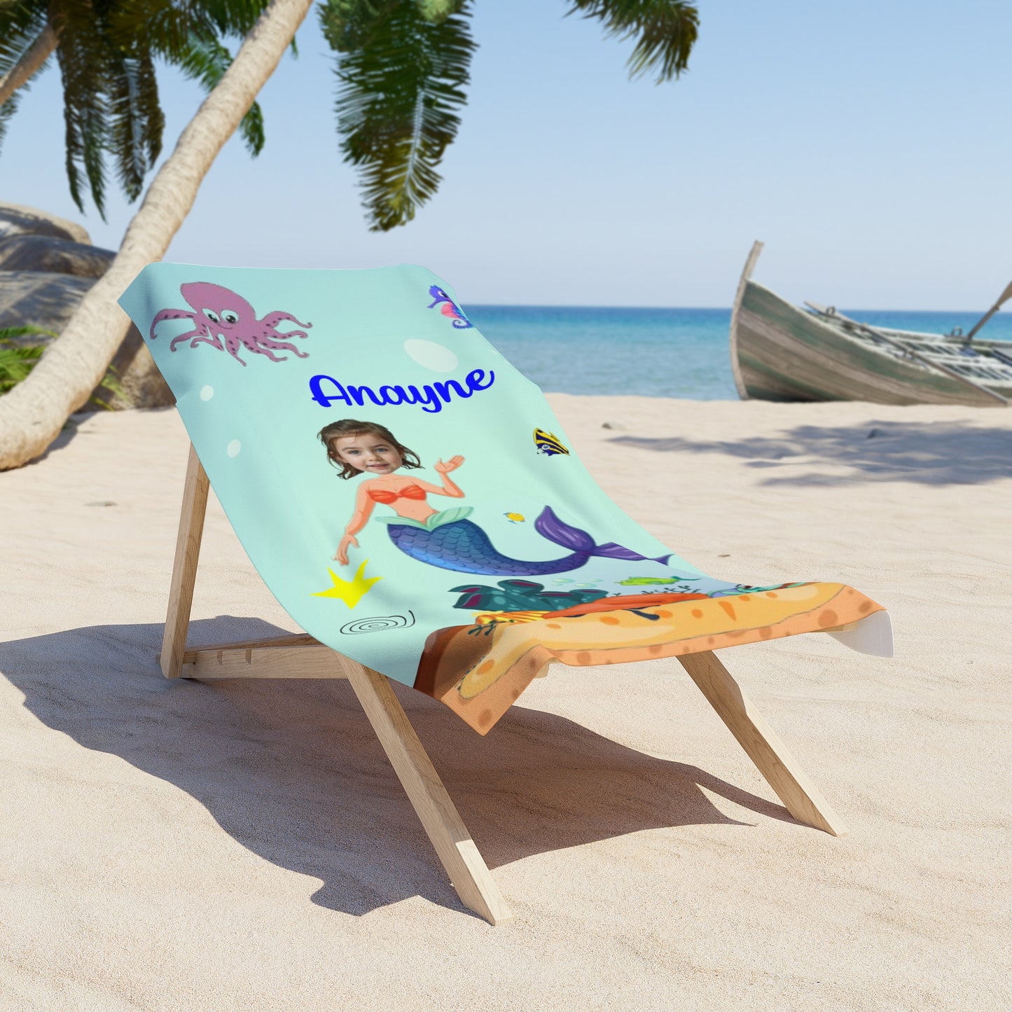 Personalized Beach Towels – Custom Funny Face Towels for the Beach, Pool, or Gifts, Unique & Fun Summer Essentials