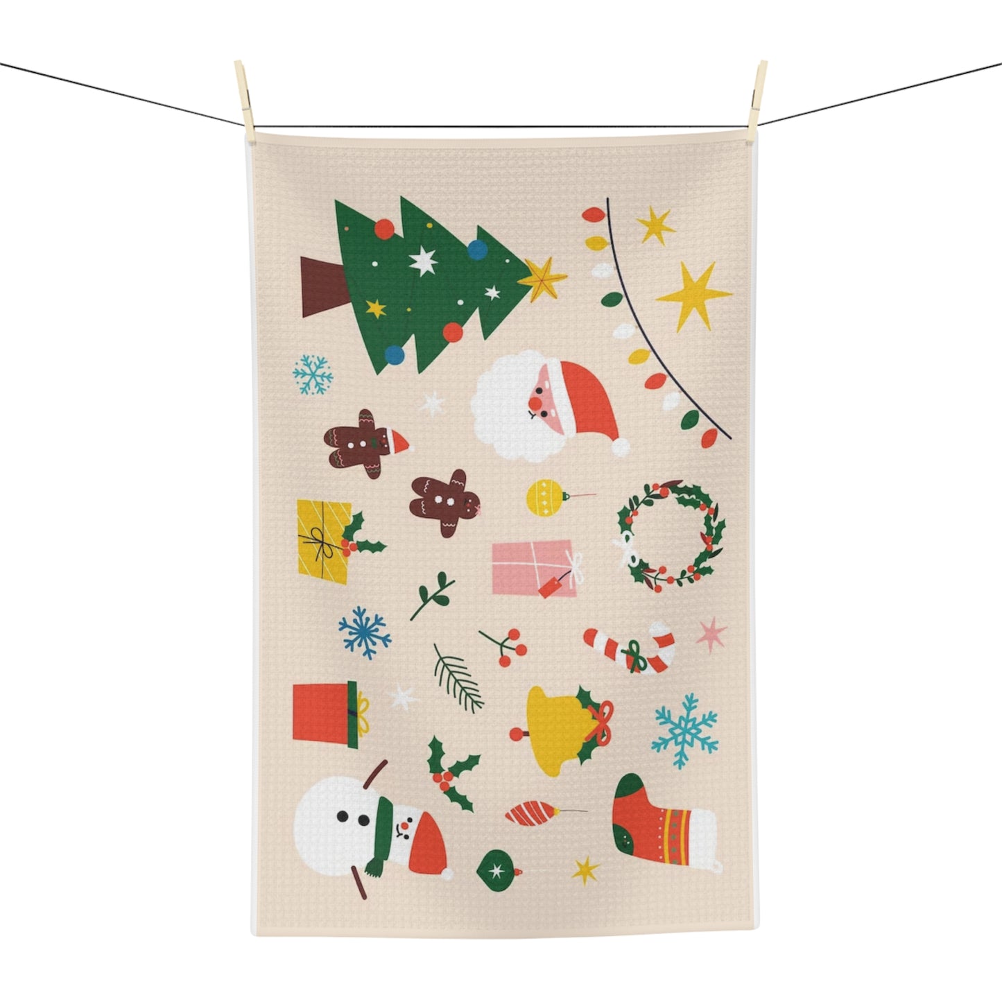 Christmas Soft Micro-Polyester Kitchen Tea Towel