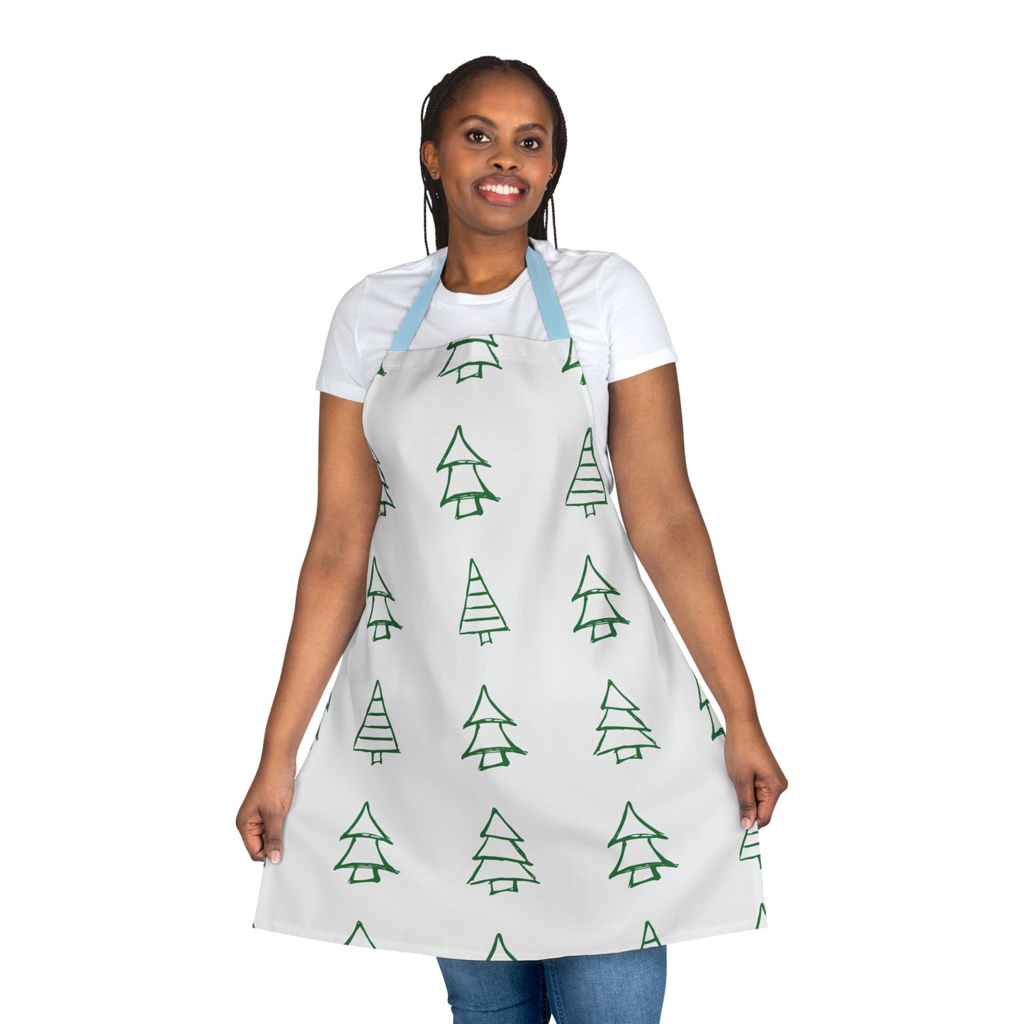Festive Christmas Tree Apron – Perfect Gift for Holiday Baking