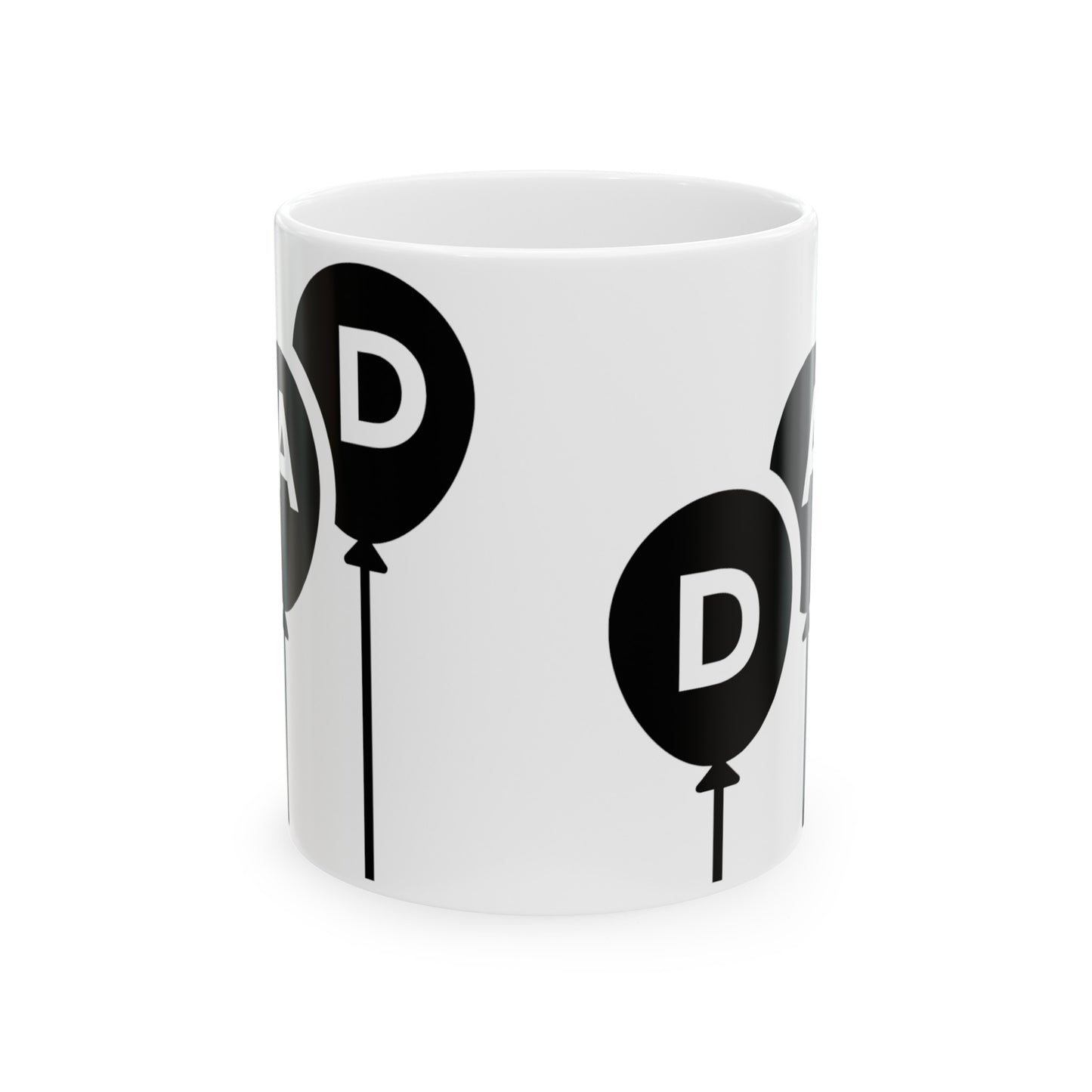 Dad with Baloom Them Ceramic Mug, (11oz, 15oz) for Father