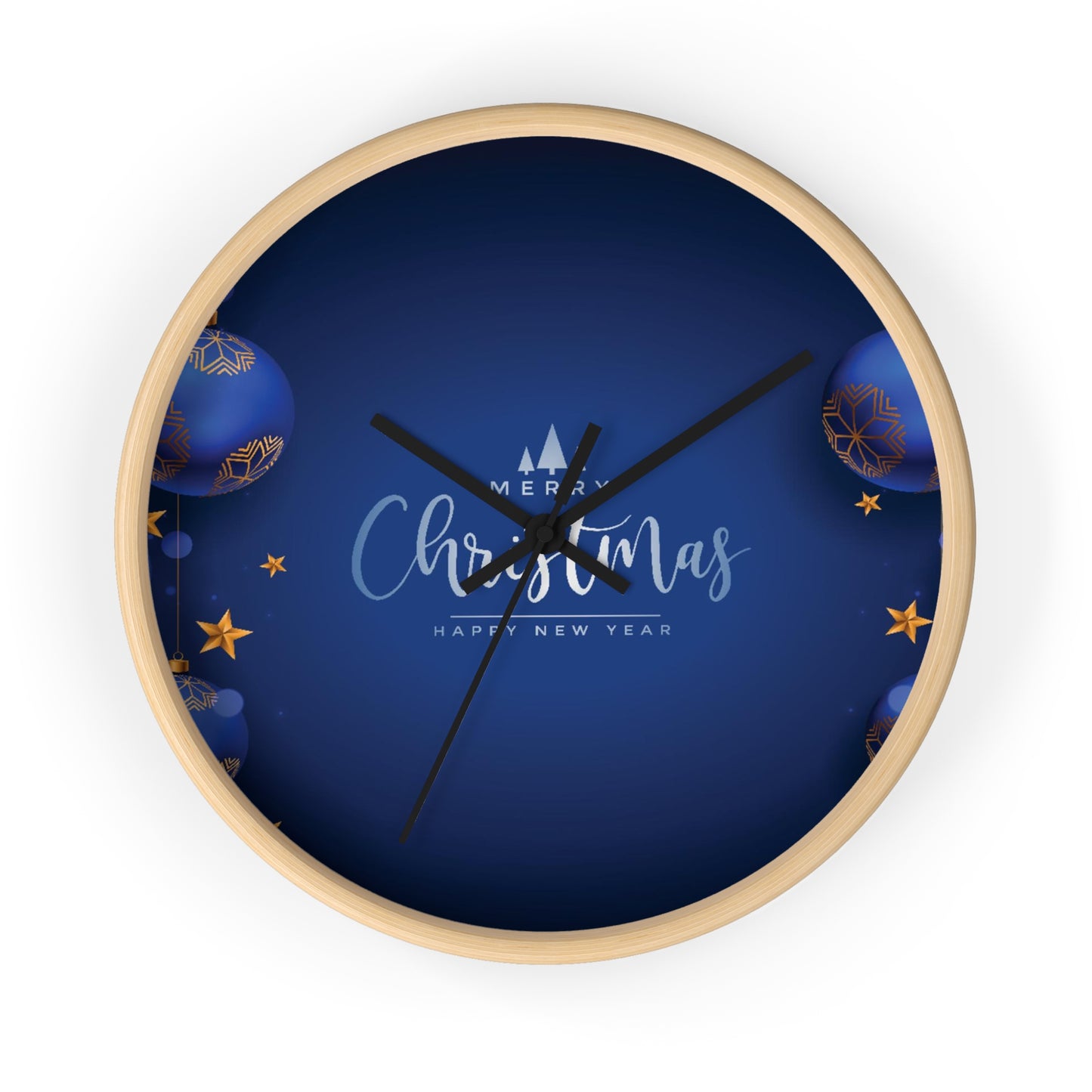 Dark Blue Wall Clock