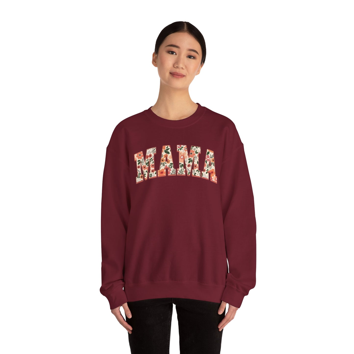 Mama Floral Crewneck Sweatshirt – Cozy Mother’s Day Pullover