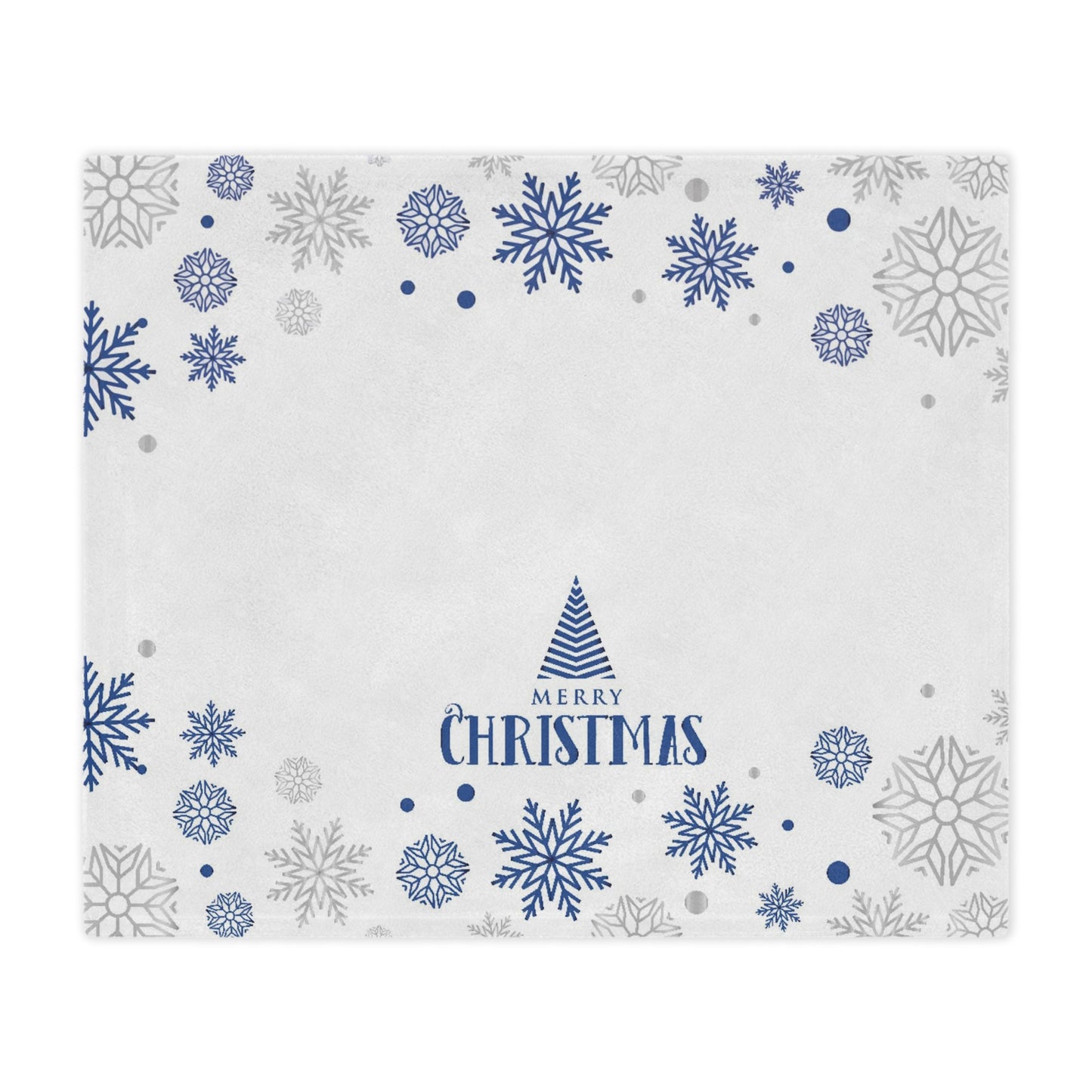 White Christmas Minky Blanket