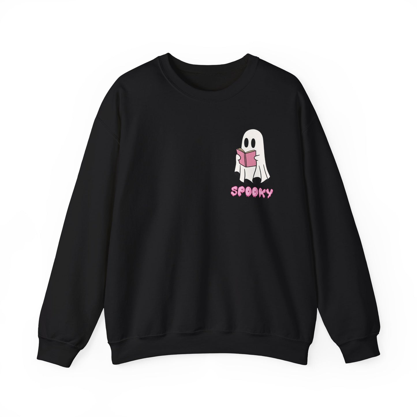 Spooky Bookworm Ghost Sweatshirt – Cozy Halloween Reads