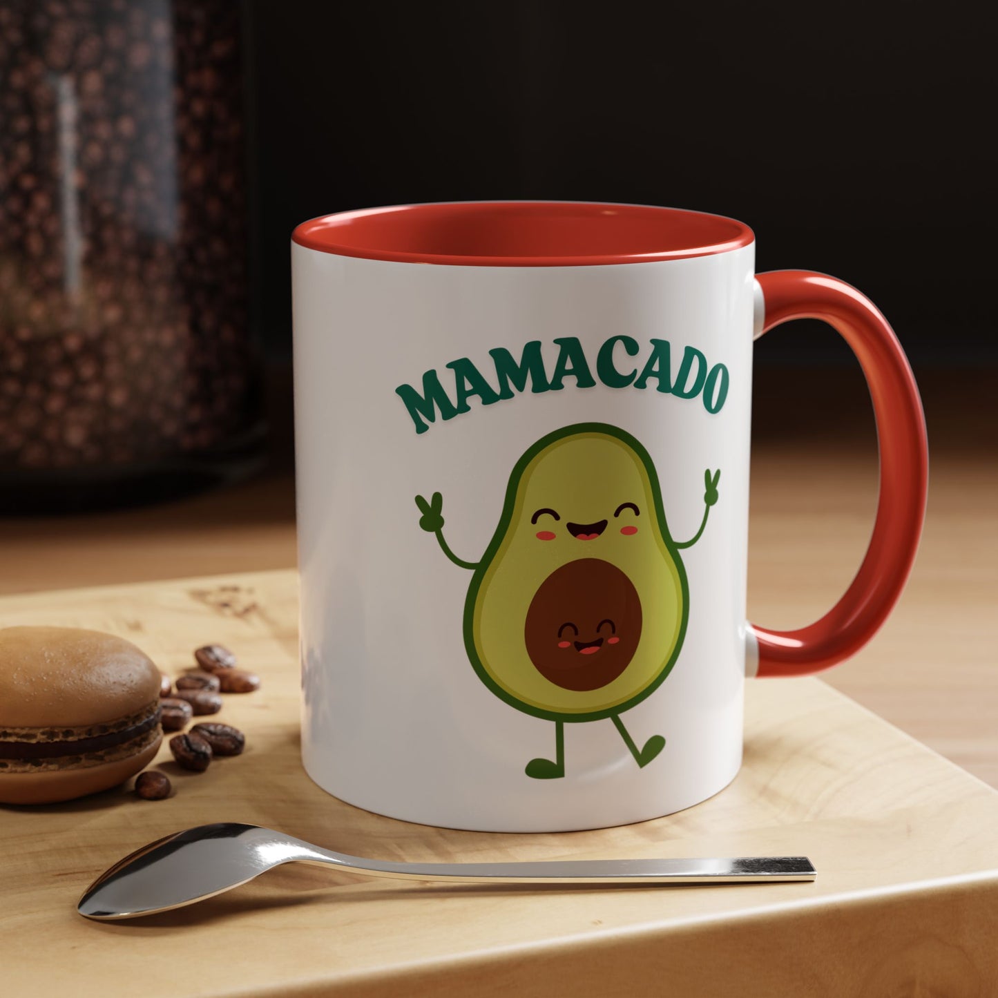 Mamacado Funny Avocado Mug – Cute New Mom Gift, Baby Announcement, Mother's Day Present, New Mama Reveal Cup