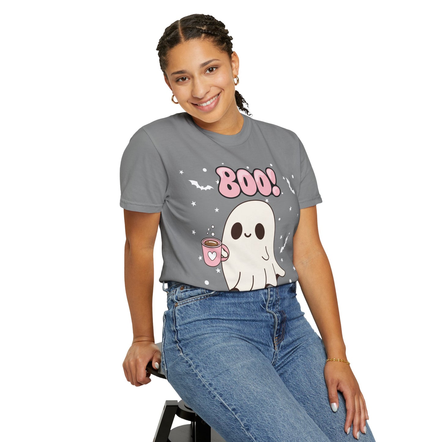 BOO Ghost Tee - Unisex Garment-Dyed T-shirt