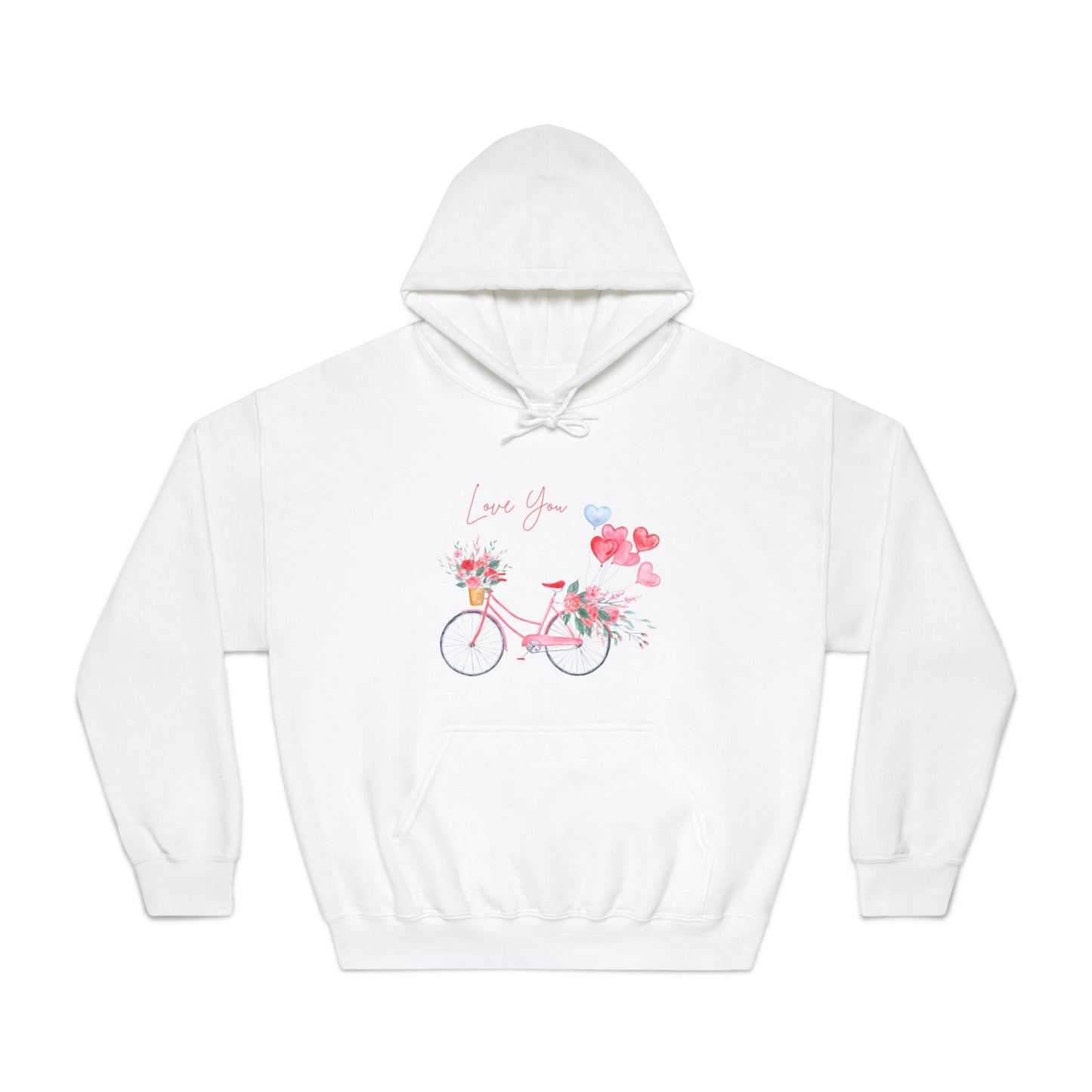 Valentine's Gift, Unisex DryBlend® Hooded Sweatshirt for Her and Him