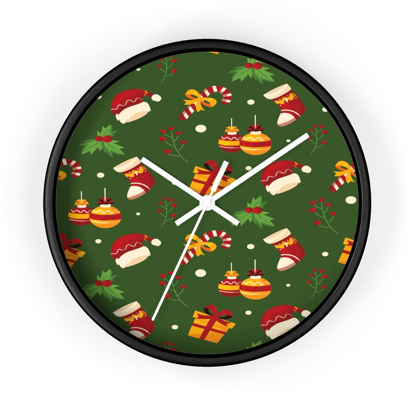 Dark Green Wall Clock