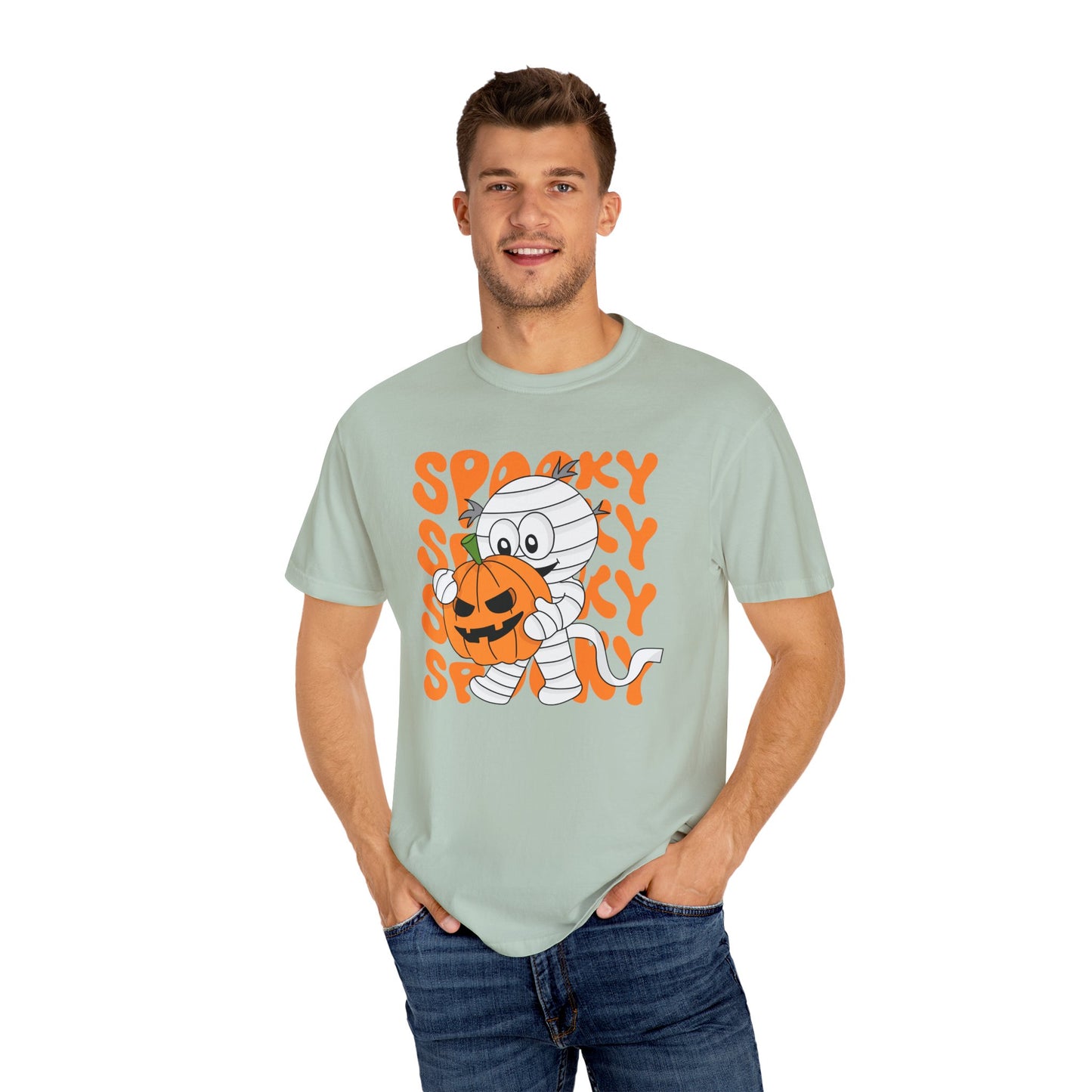 Wrapped & Ready Tee – Mummy Mischief with Pumpkin POP