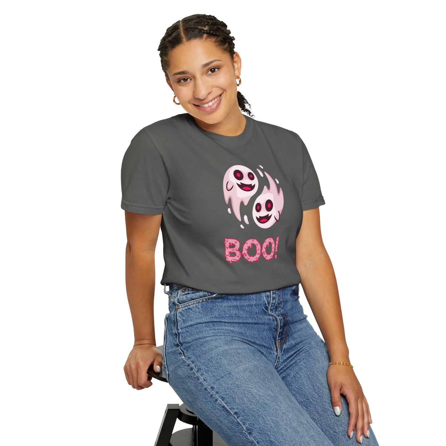 BOO! Double Ghost Tee – Pink Eyed Fright Delight tshirt