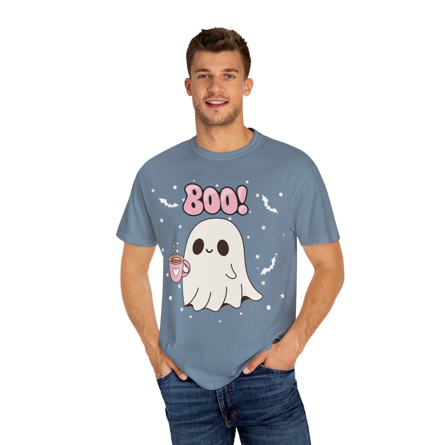 BOO Ghost Tee - Unisex Garment-Dyed T-shirt