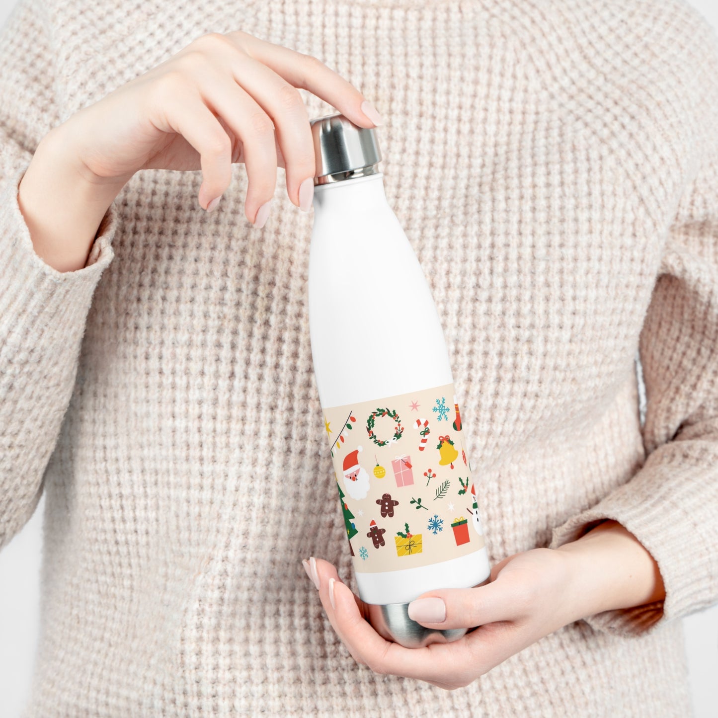 Christmas 20oz Double Wall Insulated Stainless Steel Water Bottle