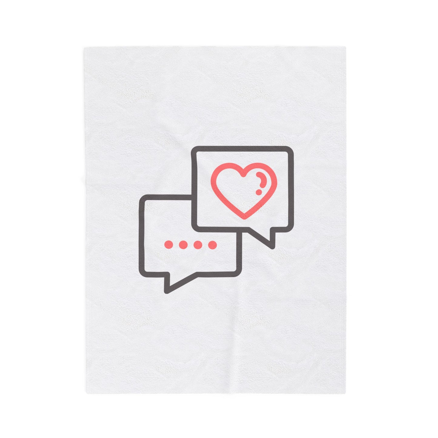 Valentine Printed Velveteen Plush Blanket